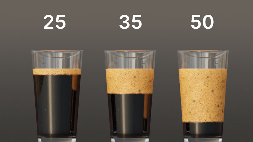 Foam Amount Example image